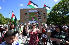 Pro-Palestinian Rally In New Zealand