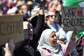 Pro-Palestinian Rally In New Zealand