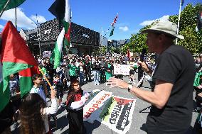 Pro-Palestinian Rally In New Zealand