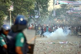 Police NBP Clash - Bangladesh