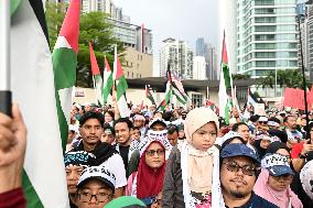 MALAYSIA-KUALA LUMPUR-PRO-PALESTINE-PROTEST