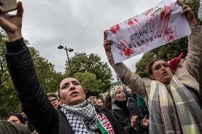 Unauthorised Pro-Palestinian Rally - Paris