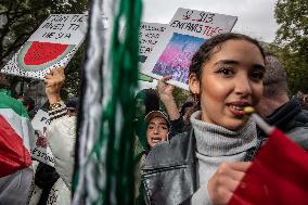 Unauthorised Pro-Palestinian Rally - Paris