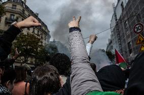 Unauthorised Pro-Palestinian Rally - Paris