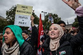 Unauthorised Pro-Palestinian Rally - Paris