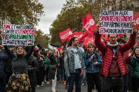 Unauthorised Pro-Palestinian Rally - Paris