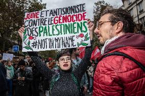 Unauthorised Pro-Palestinian Rally - Paris