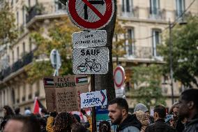 Unauthorised Pro-Palestinian Rally - Paris