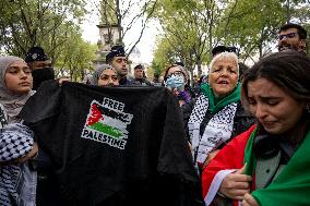 Unauthorised Pro-Palestinian Rally - Paris