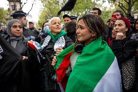 Unauthorised Pro-Palestinian Rally - Paris