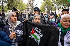 Unauthorised Pro-Palestinian Rally - Paris