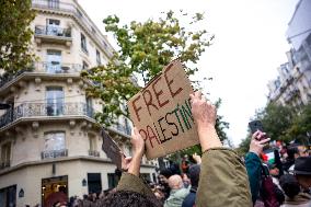 Unauthorised Pro-Palestinian Rally - Paris