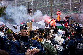 Unauthorised Pro-Palestinian Rally - Paris