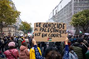 Unauthorised Pro-Palestinian Rally - Paris