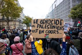 Unauthorised Pro-Palestinian Rally - Paris