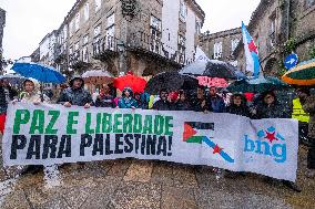 Pro-Palestinian Rally - Santiago de Compostela