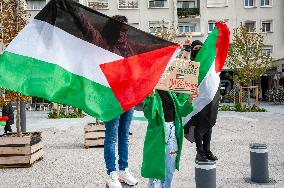 Rally For Palestine-Israel Peace - Maubeuge