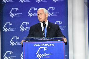 Mike Pence Announces He Is Dropping Out Of The Race For US President At RJC