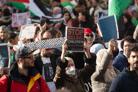 Pro Palestine Demonstration Continues In Dortmund, Germany