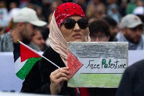 Pro Palestine Demonstration Continues In Dortmund, Germany