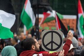 Pro Palestine Demonstration Continues In Dortmund, Germany