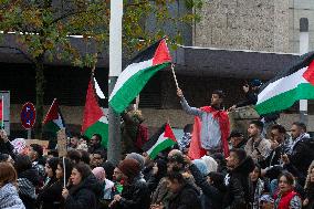 Pro Palestine Demonstration Continues In Dortmund, Germany