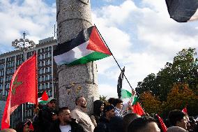 Pro Palestine Demonstration Continues In Dortmund, Germany