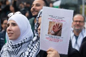 Pro Palestine Demonstration Continues In Dortmund, Germany