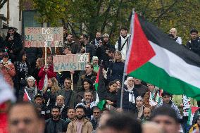 Pro Palestine Demonstration Continues In Dortmund, Germany