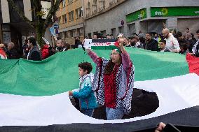 Pro Palestine Demonstration Continues In Dortmund, Germany