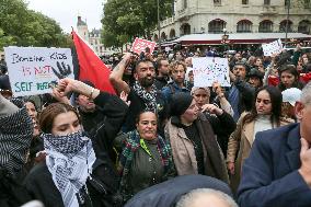 Demonstration In Paris In Support To Palestinians