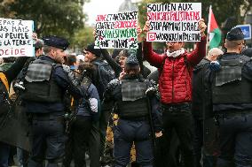 Demonstration In Paris In Support To Palestinians