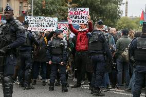 Demonstration In Paris In Support To Palestinians