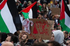 Pro Palestine Demonstration Continues In Dortmund, Germany