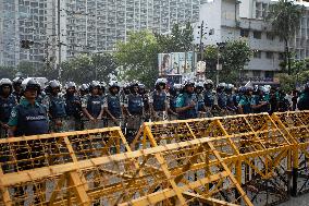 Clash Between Protester And Police In Dhaka