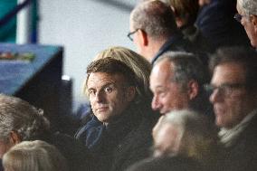 RWC - Emmanuel Macron at New Zealand v South Africa - Final