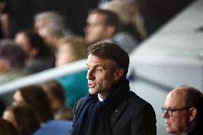 RWC - Emmanuel Macron at New Zealand v South Africa - Final