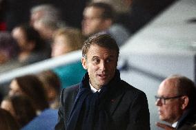 RWC - Emmanuel Macron at New Zealand v South Africa - Final