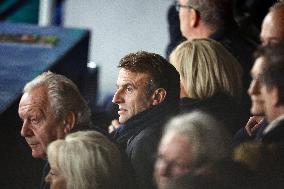 RWC - Emmanuel Macron at New Zealand v South Africa - Final