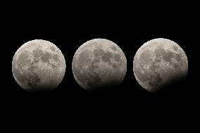 Partial Moon Eclipse Seen From L’Aquila