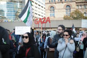 Pro Palestine Rally In Canada