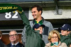 RWC - Roger Federer At New Zealand v South Africa Final