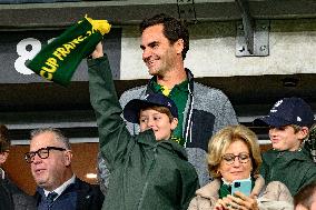 RWC - Roger Federer At New Zealand v South Africa Final