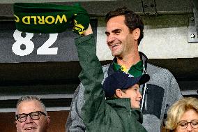 RWC - Roger Federer At New Zealand v South Africa Final