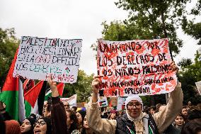 Demonstration In Support Of Palestine - Madrid