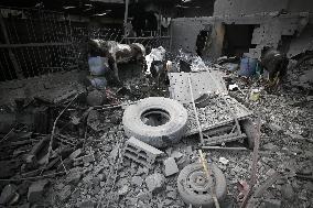 Destruction in Nuseirat Camp After Israeli Strikes Amid Ongoing Conflict