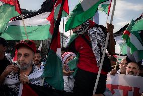 Solidarity Demonstration For Palestine In Athens, Greece