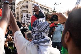 Solidarity Demonstration For Palestine In Athens, Greece