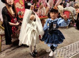 Tourists Attend A Halloween Parade in Shanghai