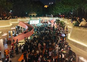 Tourists Attend A Halloween Parade in Shanghai